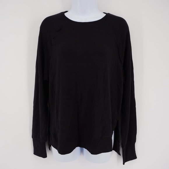 JoyLab Tops - JoyLab NWT Women's Black Super Soft Lightweight Loose Fit Crewneck Sweatshirt XS